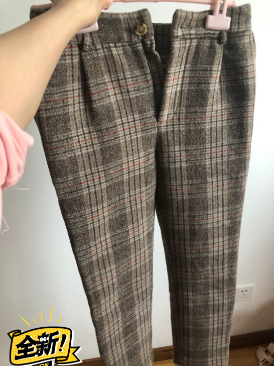 洋气新店 英伦复古羊毛休闲西裤长裤韩版时尚...