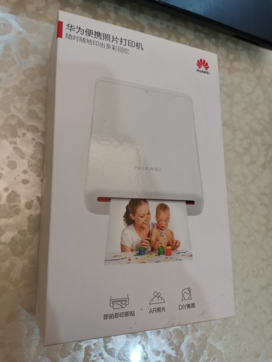 华为便携式照片打印机，99新180元，3英...