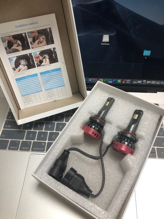 全新一对价低价出售汽车大灯led9005车...