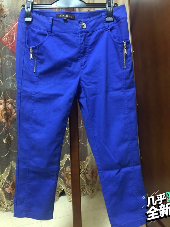 诗篇银泰专柜正品，修身7分裤，颜色没图片这...