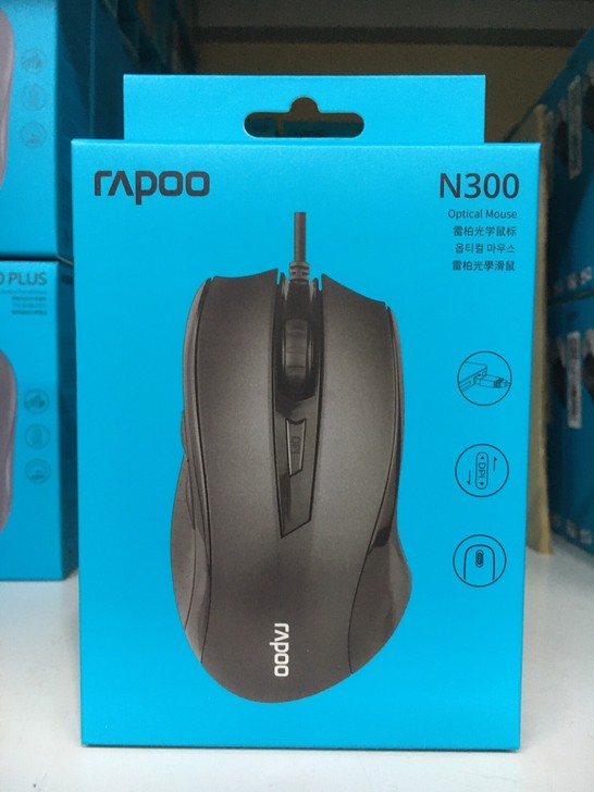 全新雷柏N300有线家用办公商务游戏USB...