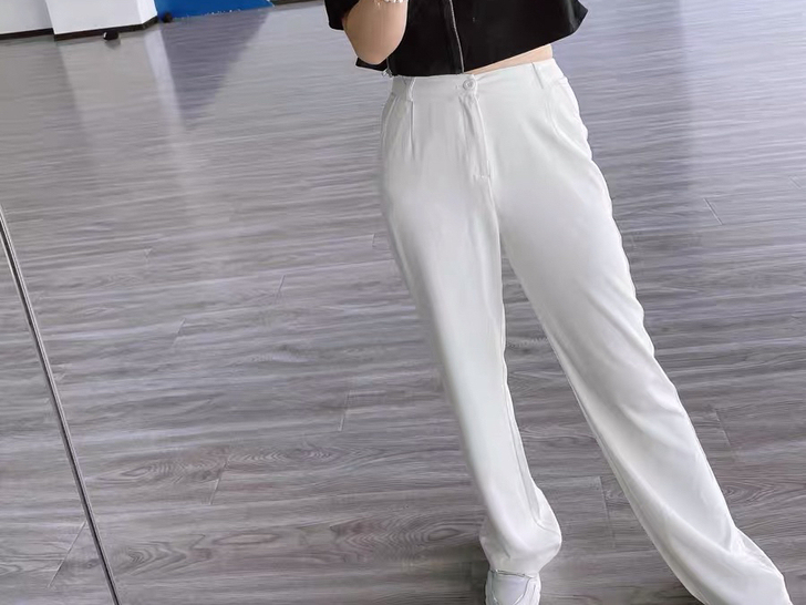 「女神必备」阔腿裤女夏薄款白色冰丝女裤夏季...
