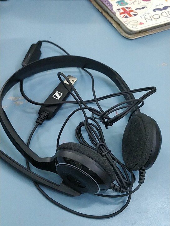 森海塞尔pc8/pc3电脑耳机上网课用耳机