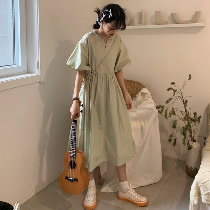 2021年新款夏天裙子超仙女森系长裙脚踝可...