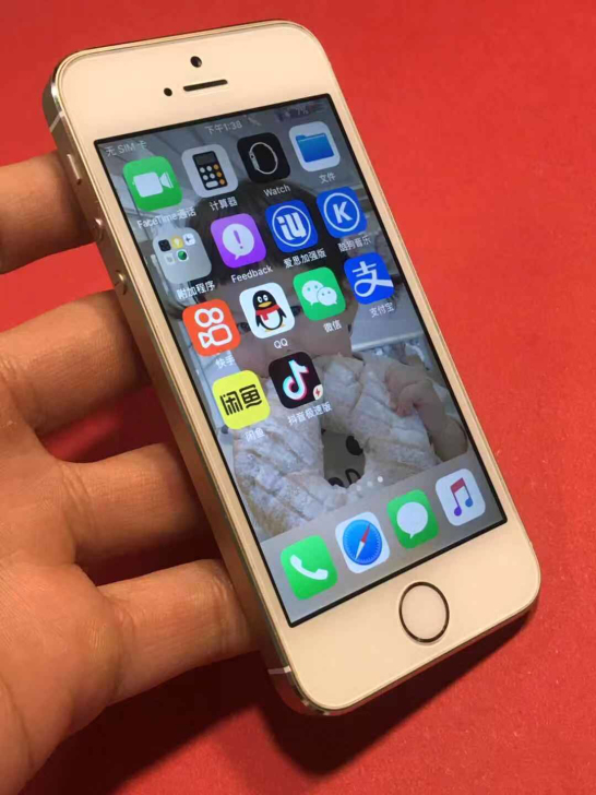 苹果5s16g可指纹随意升级无iD移动联通...