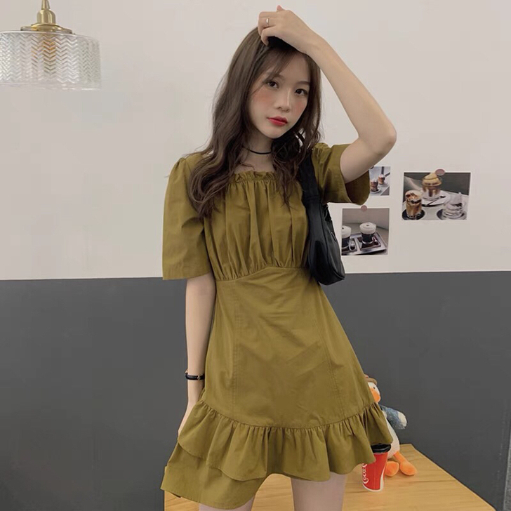 2021年新款夏天初恋小心机流行裙子可甜可...