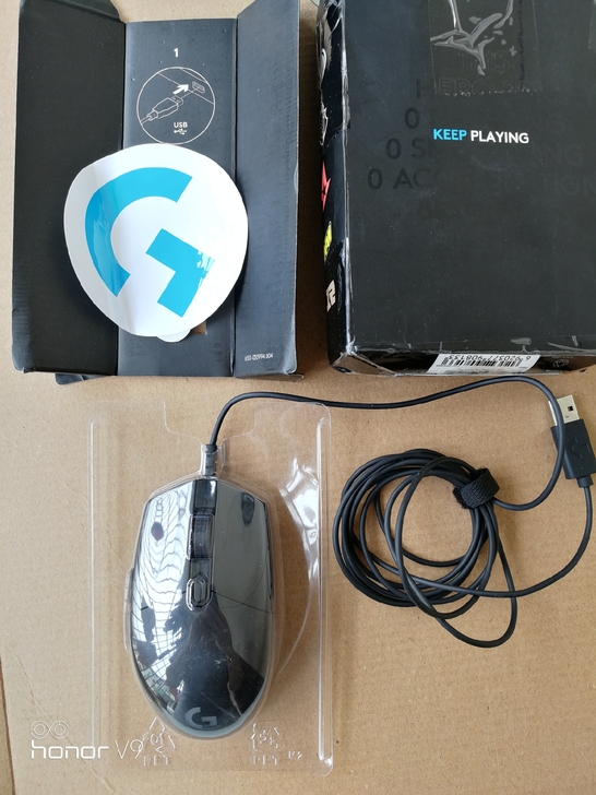 罗技（G）Pro 有线游戏鼠标  RGB鼠...