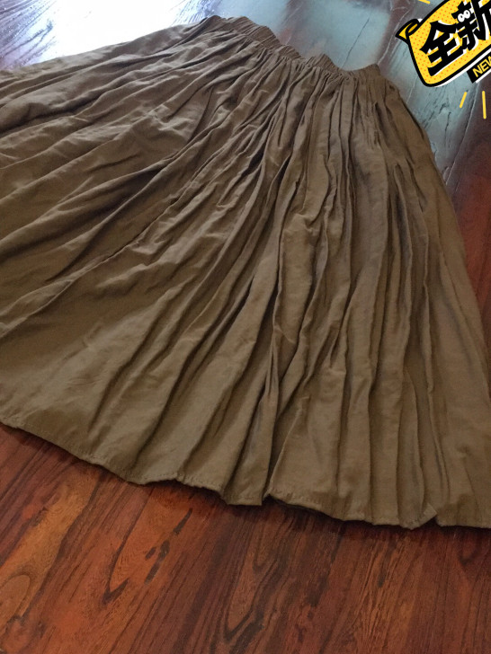 闲置松紧腰有内衬半裙.腰围平铺60cm可拉...