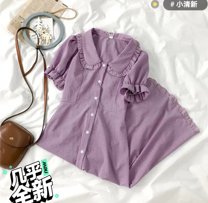 法式小众桔梗裙可甜可盐连衣裙女复古气质温柔...