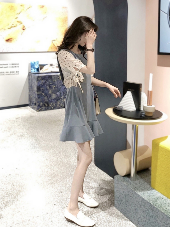 2021年新款法式小众裙子仙女超仙森系轻熟...