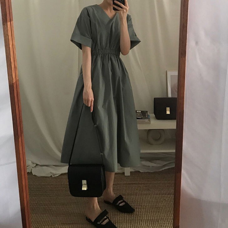 长裙00后高中生森系pphome裙子bf日...