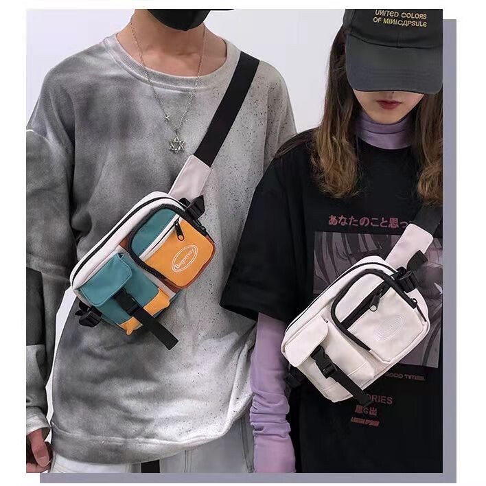 还有几个单肩包潮流挎包嘻哈包！