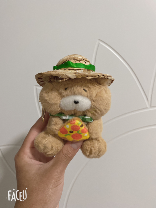 LLJ夹机占 旱獭秋游系列 披萨獭獭 挂件