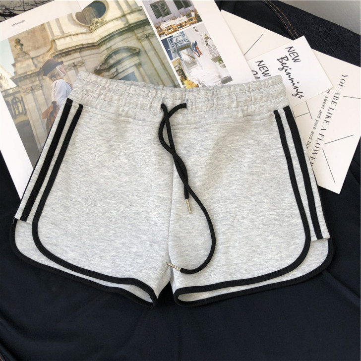 纯棉运动短裤女夏季款韩版松紧腰休闲百搭