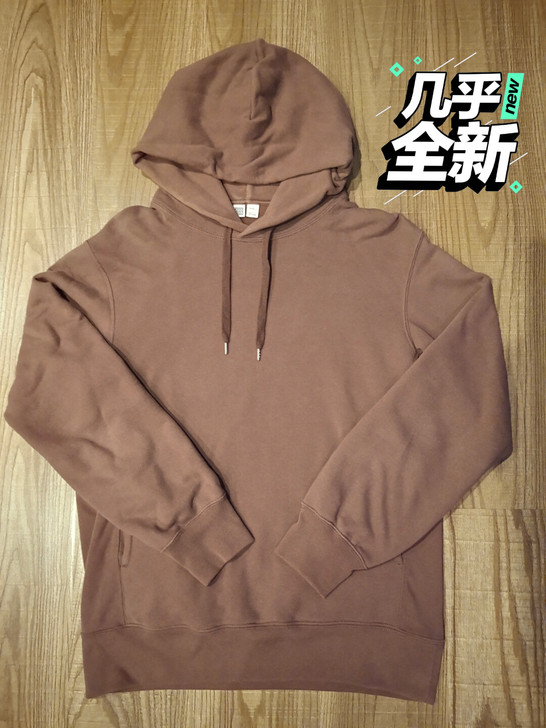 优衣库 宽松版型U系列枣红九五新卫衣 L 男