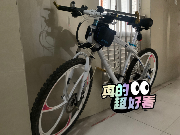 闲置九成新30速BMW山地车出售，改装过坐...