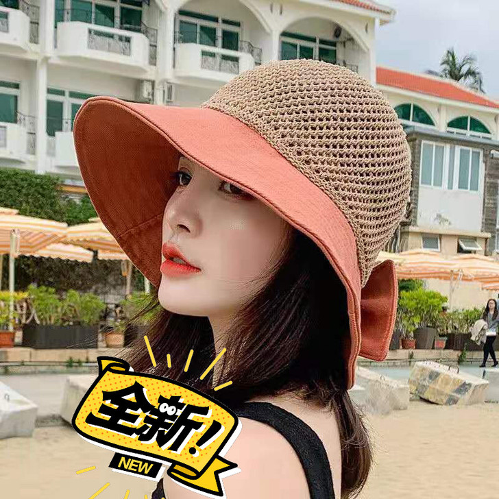 全新太阳帽遮阳帽渔夫帽防晒草帽女给邮费就带走