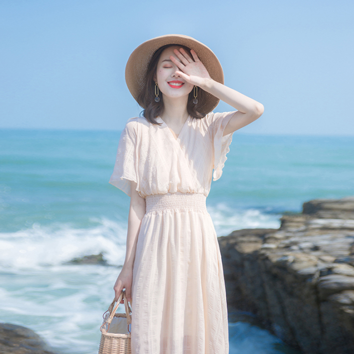2021夏季新款女装裙子超仙森系温柔风气质...