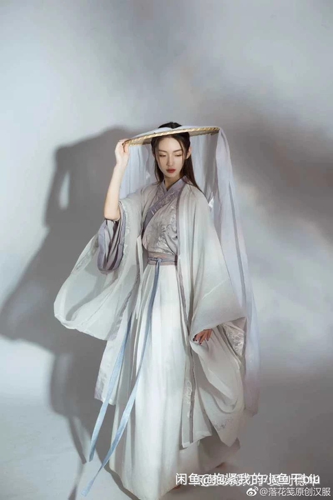 落花笺  汉服 栖泽上衣m码 自制下裙