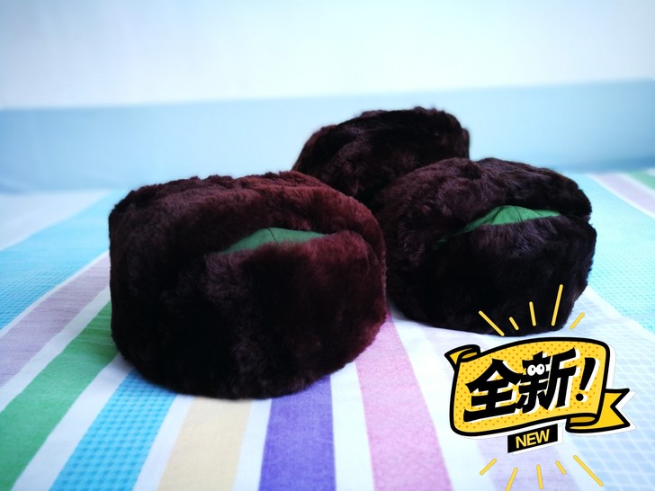 全新七十年代雷锋帽老式像羊剪绒栽绒帽棉帽保...