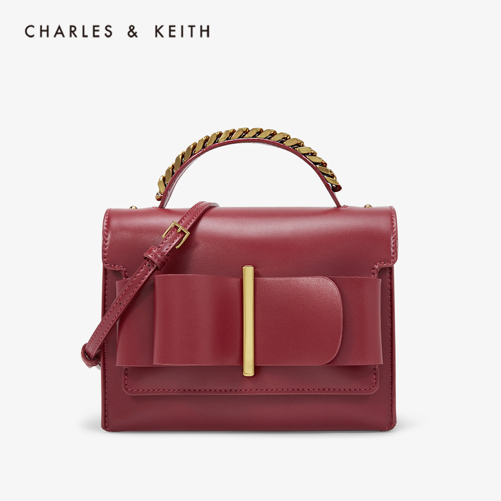 CHARLES＆KEITH 手提包红色 C...