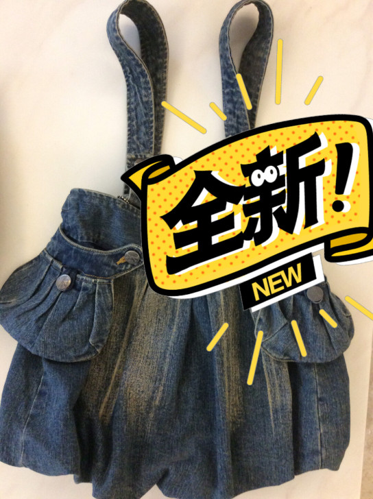 夏季女孩全新牛仔灯笼小短裙，样款出售，现价...