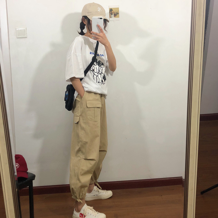 other/其他 女人休闲裤工装8分裤