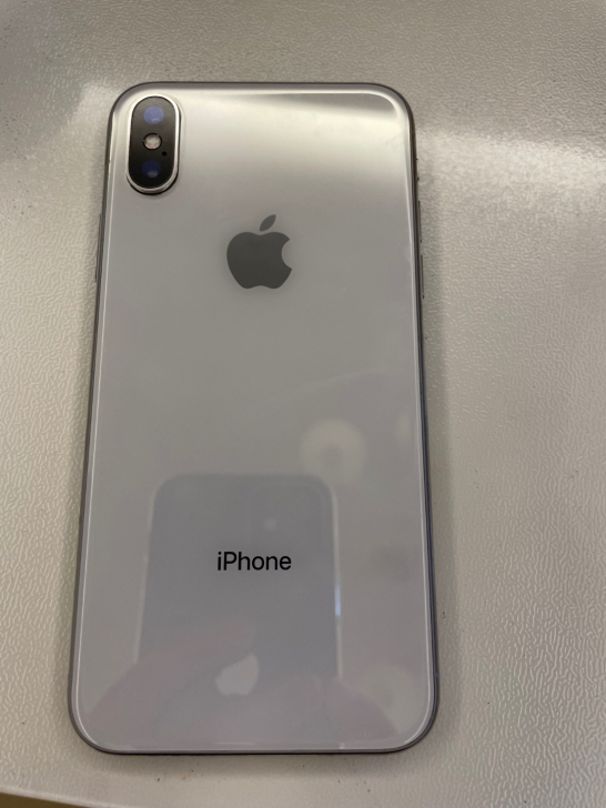 女生自用iPhonex256g,白色,电池...