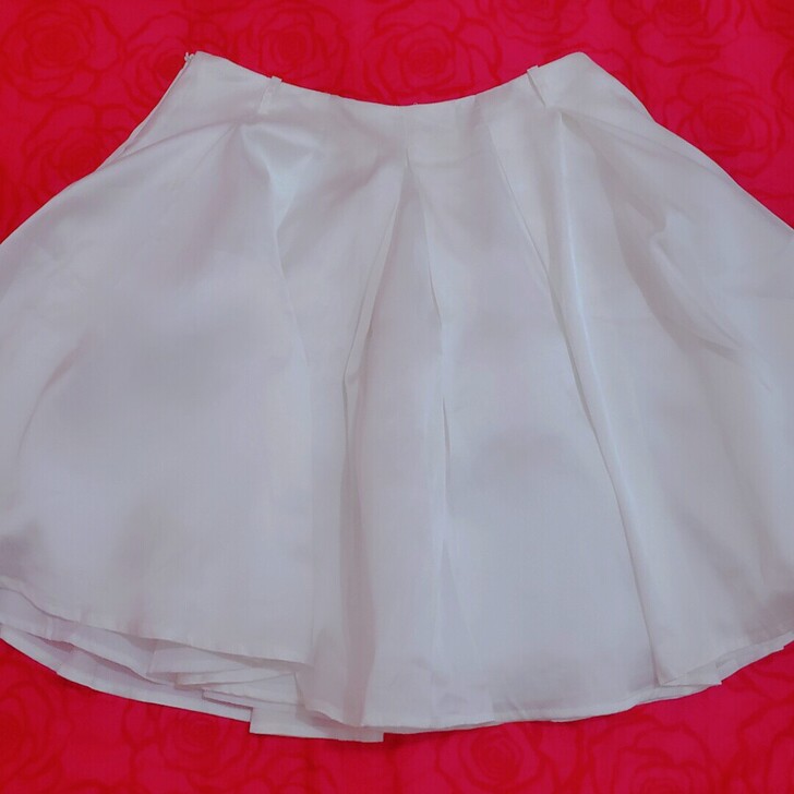白色半身公主裙 裙摆特别大！面料超级足！内...