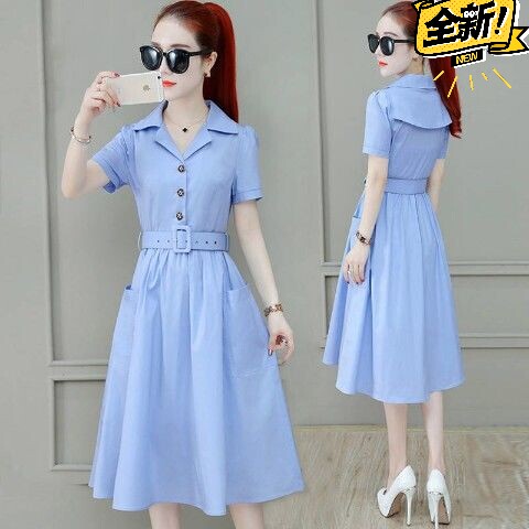 清仓处理连衣裙女夏季2021新款气质收腰仙...