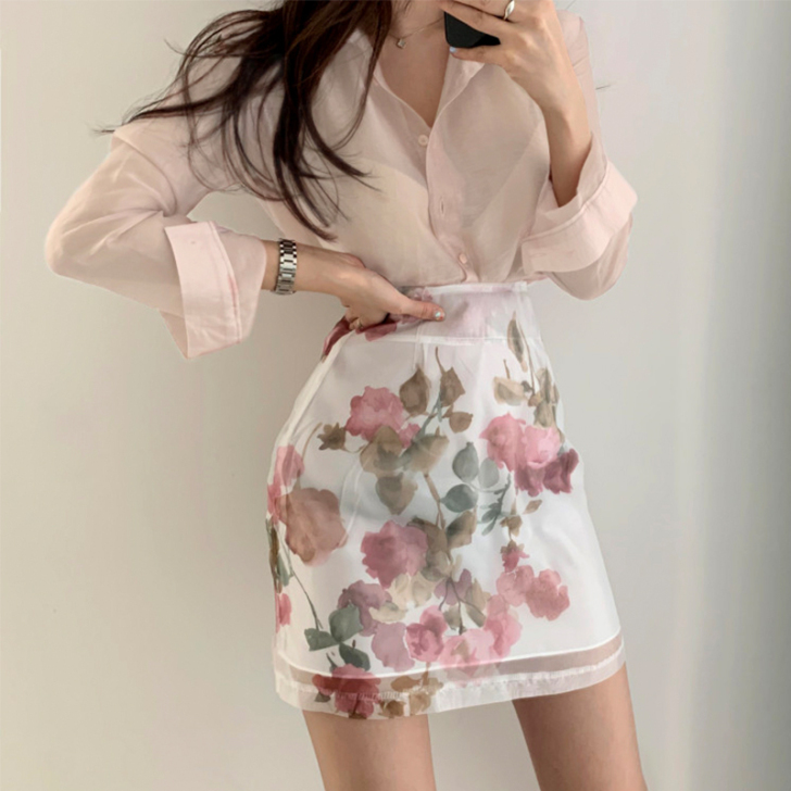 设计感港风抗皱衬衫衬衣2020新款女春秋长...