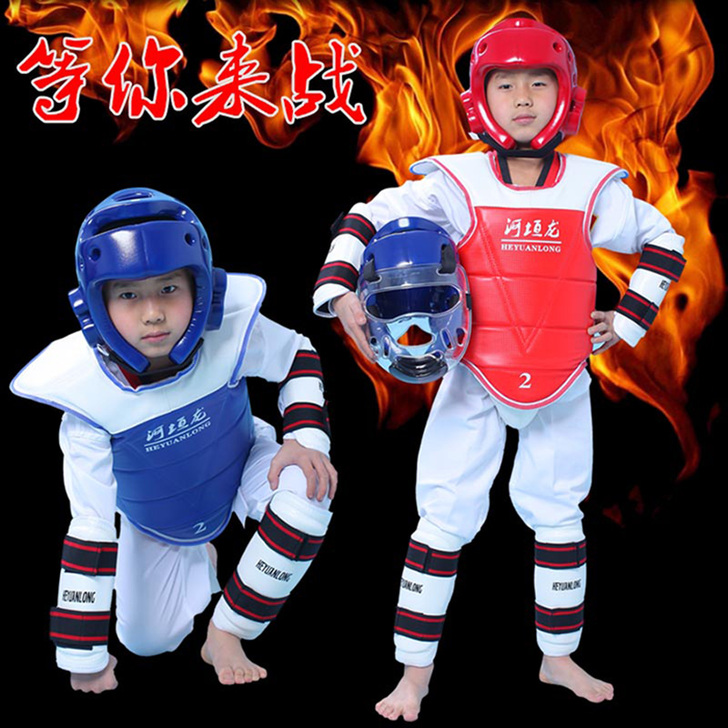 跆拳道护具全套八件套儿童实战比赛六件套成人...