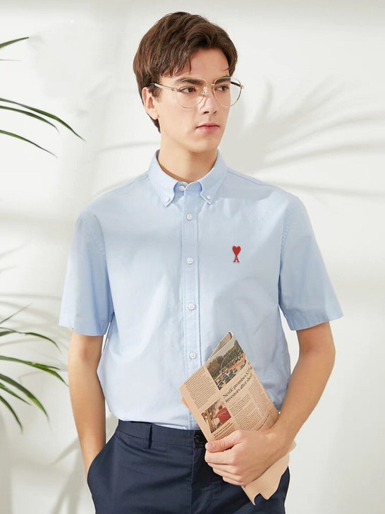 经典桃心logo刺绣极简风ins男女情侣休...