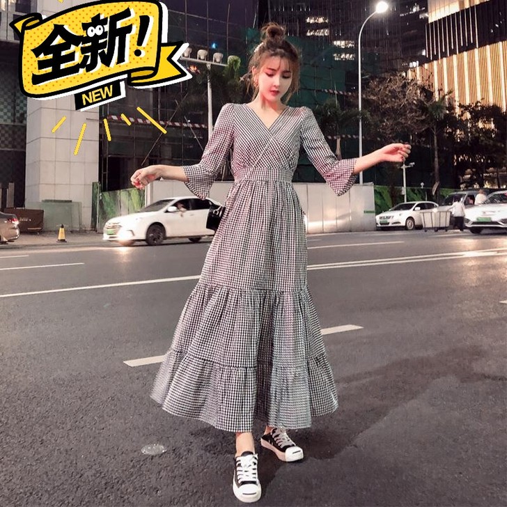 碎花连衣裙子2021新款雪纺 ins超仙女...
