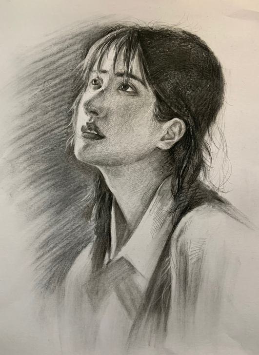 出售素描头像一幅四开有意者欢迎咨询