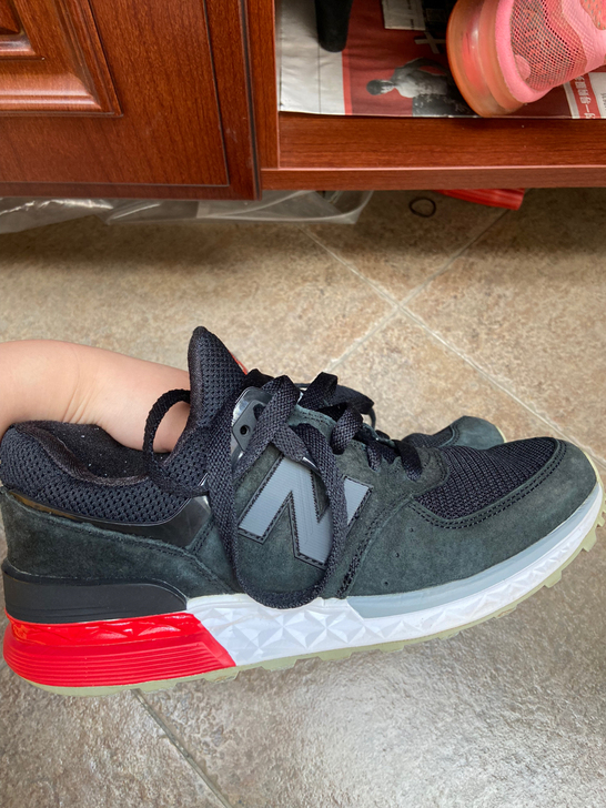 新百伦男鞋 没怎么穿 放鞋柜里积灰了 照片...