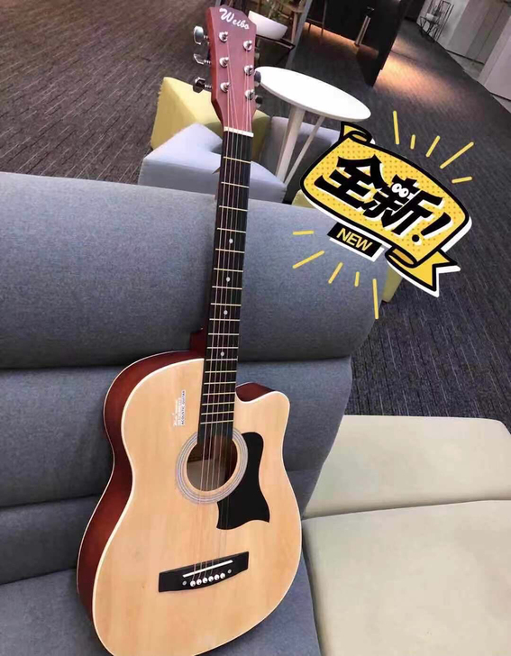 1250刚买的没用！全新转让单板吉他38寸...