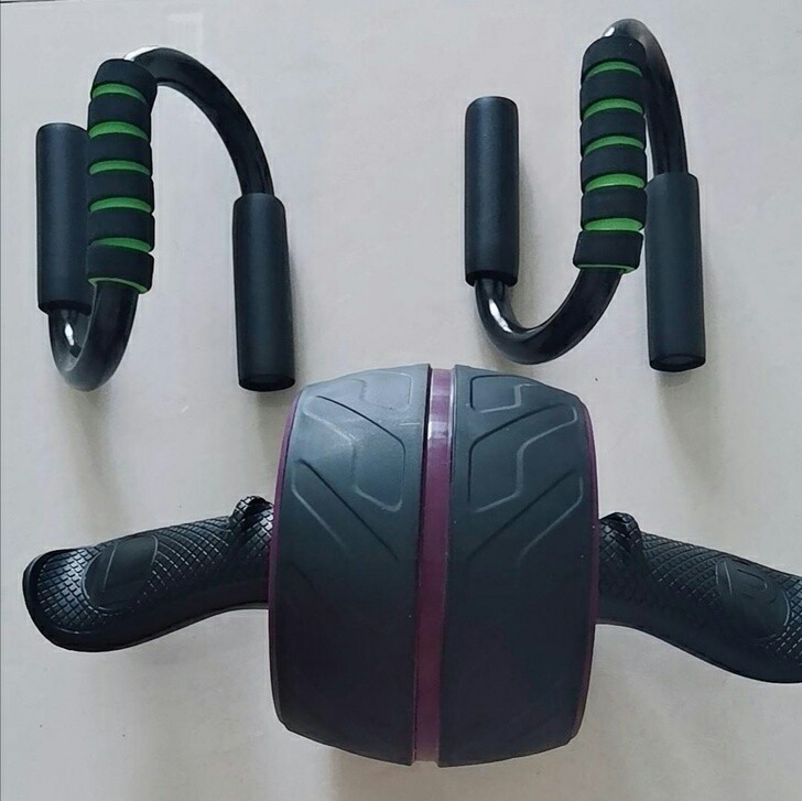 全新自动回弹健腹轮腹肌初学者收腹部健身器材...