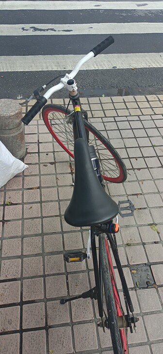 死飞，拍着和骑都不错，脚踏坏了，要自己修，...