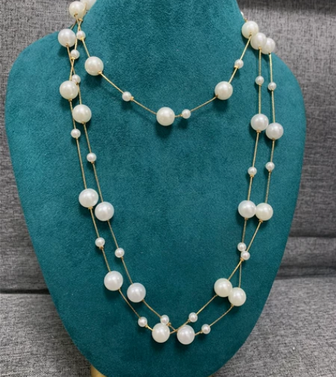 中古vintage 珍珠项链古着首饰 复古...