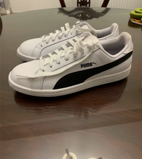 puma 彪马 女款板鞋，38码，白色全皮...