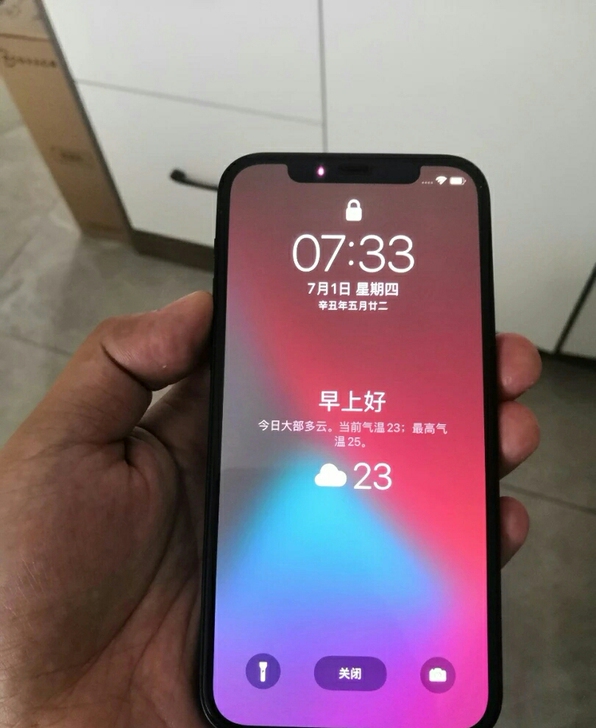 自用一首苹果12黑色128g 国行正品,电...