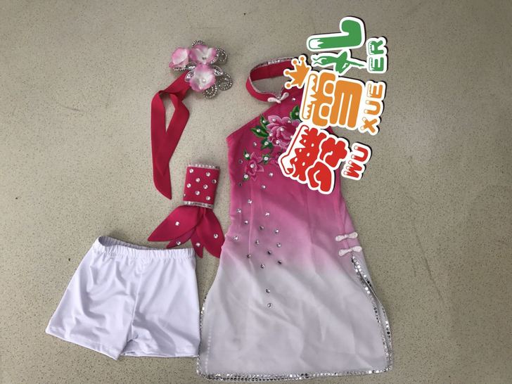 雪儿舞蹈服饰笛中花演出服女童独舞服装定制