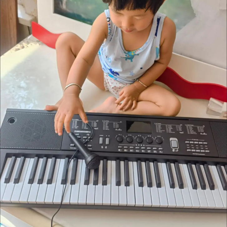 【数量有限】木纹充电多功能电子琴成人儿童幼...