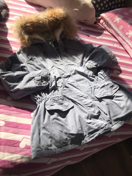 笛瑟雾霾蓝,全新商场买货!活里活面棉服,!...