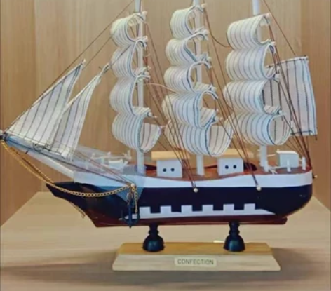 一帆风顺帆船模型，学业有成帆模型，美梦成真...