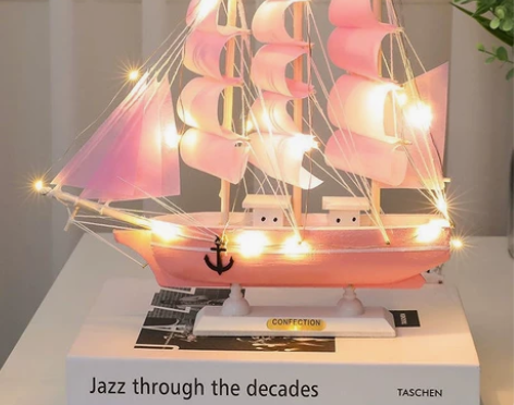 帆船模型高级摆件木质工艺船一帆风顺男毕业生...