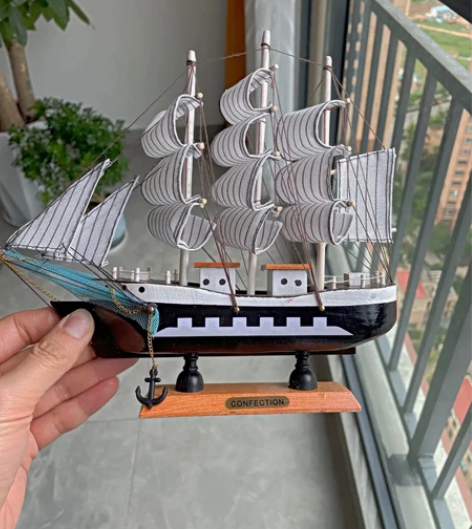 全新包邮！便宜处理十几个一帆风顺帆船模型摆...