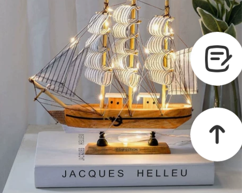 ☜外贸尾单清货☞全新送灯，一帆风顺帆船模型...