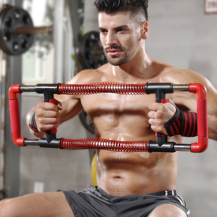 AD臂力器综合训练压力器胸肌腹肌家用健身器...